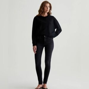 AG Adriano Goldschmied Women's Black Farrah Skinny Stretch Jeans EUC 31R #2228